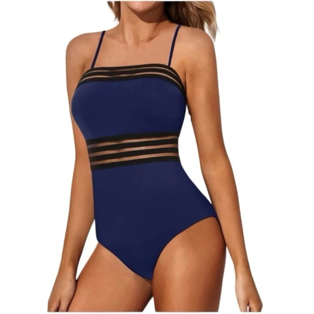 NWT Holipick 1 Piece Swimsuits Tummy Control Bathing Suits for Women bandeau top